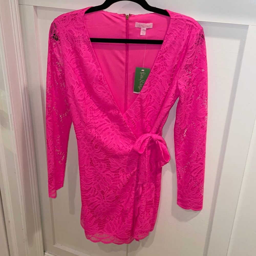 NWT Lilly Pulitzer PARADISE FOUND LACE ROMPER